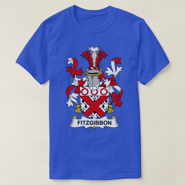 T-shirt Armoiries de Fitzgibbon Armoiries de famille Crest (Design devant)