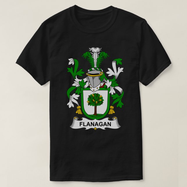 T-shirt Armoiries de Flanagan Crest de famille (Design devant)