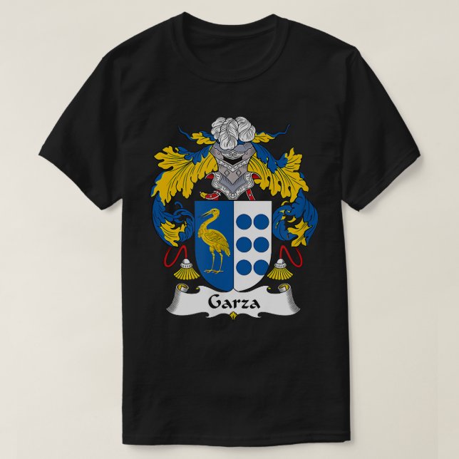T-shirt Armoiries de Garza Armoiries de famille Crest  (Design devant)