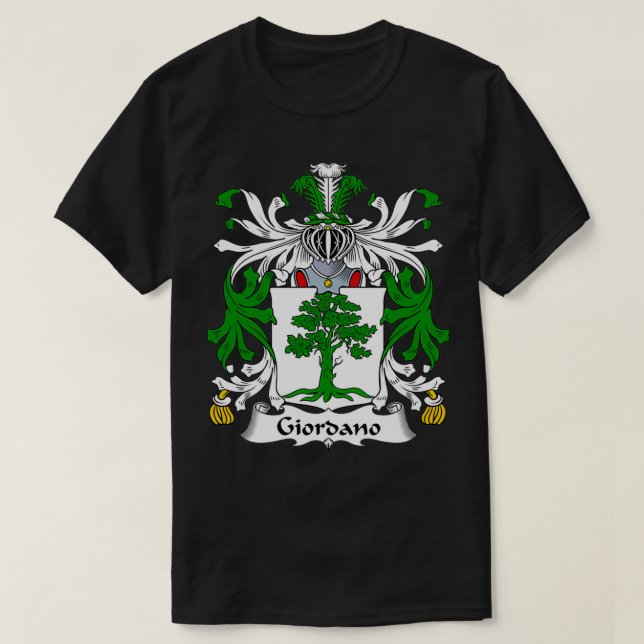 T-shirt Armoiries de Giordano Armoiries de la famille (Design devant)