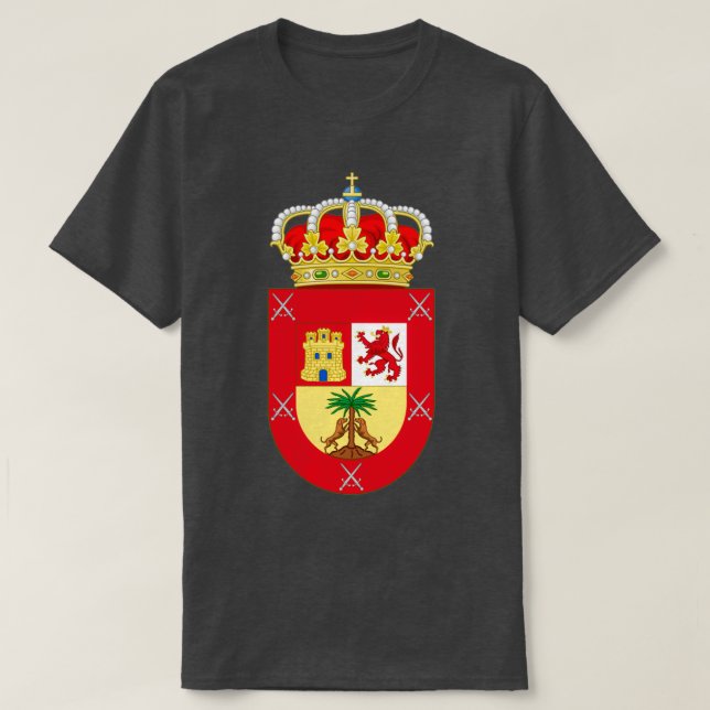 T-shirt Armoiries de Grande Canarie Espagne (Design devant)