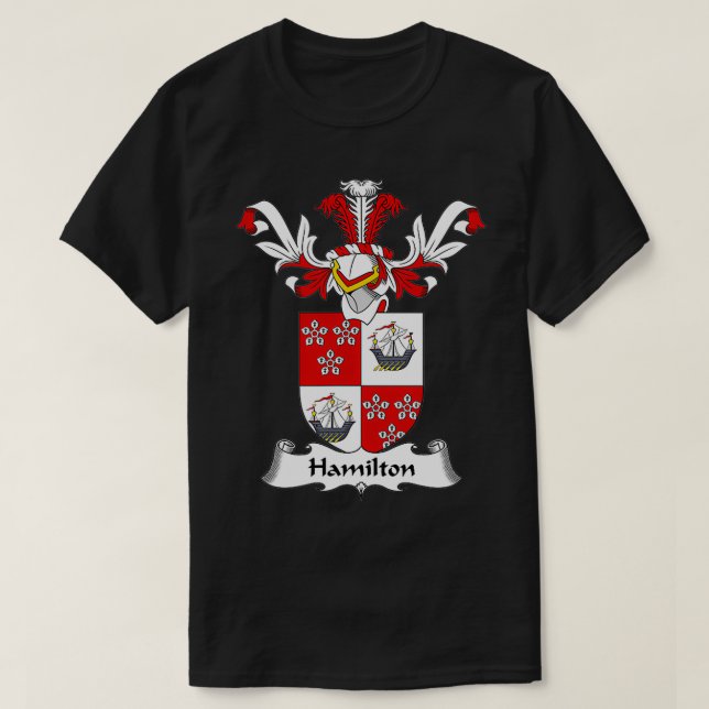 T-shirt Armoiries de Hamilton Family Crest (Design devant)