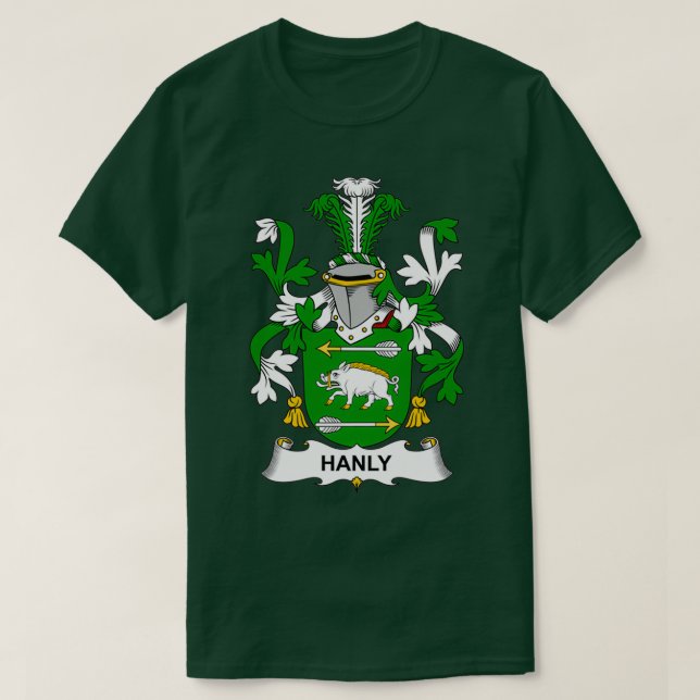 T-shirt Armoiries de Hanly Crest Famille (Design devant)