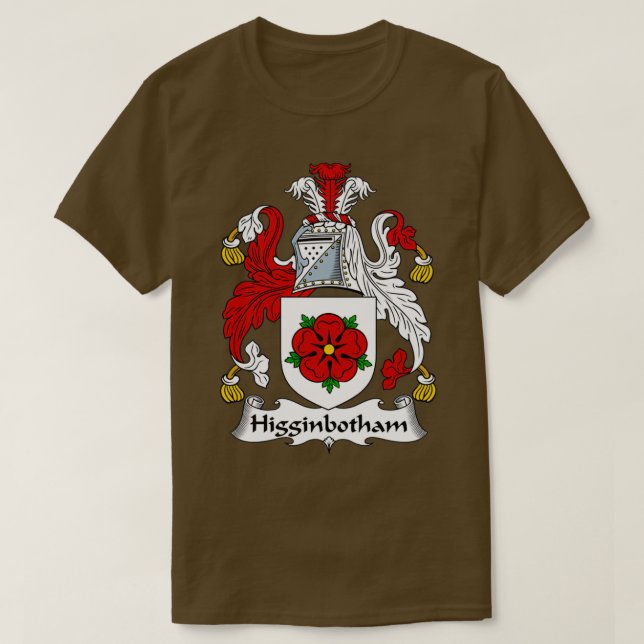 T-shirt Armoiries de Higginbotham Armoiries de la famille