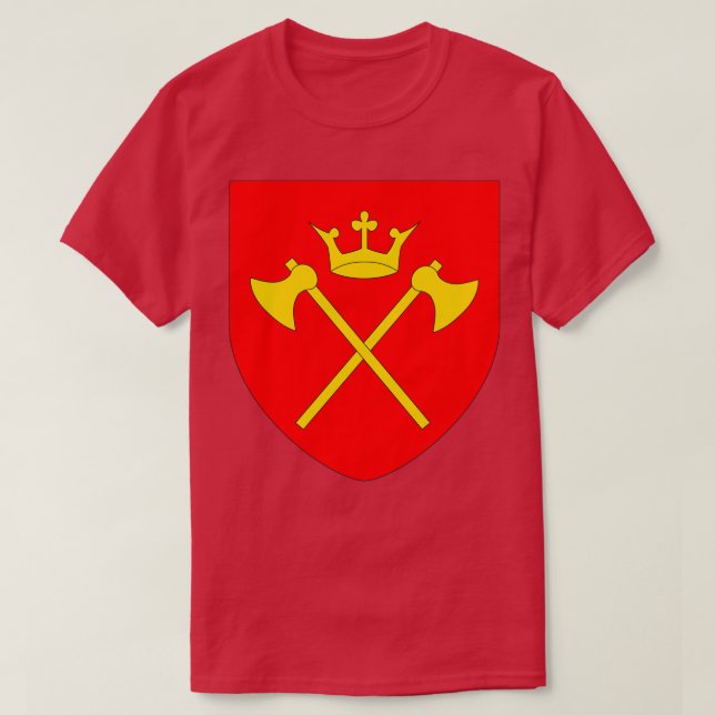 T-shirt Armoiries de Hordaland Norvège (Design devant)