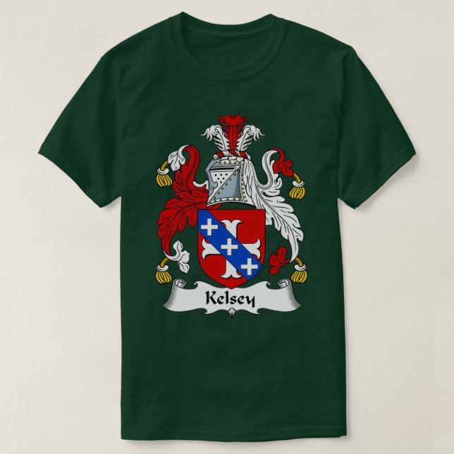 T-shirt Armoiries de Kelsey Family Crest (Design devant)