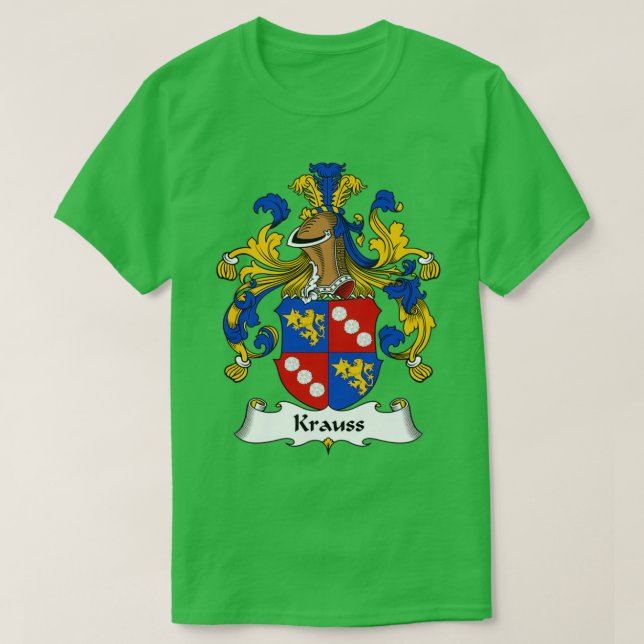 T-shirt Armoiries de Krauss Crête de famille (Design devant)