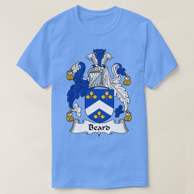 T-shirt Armoiries de la barbe Chemise de la famille Crest (Design devant)
