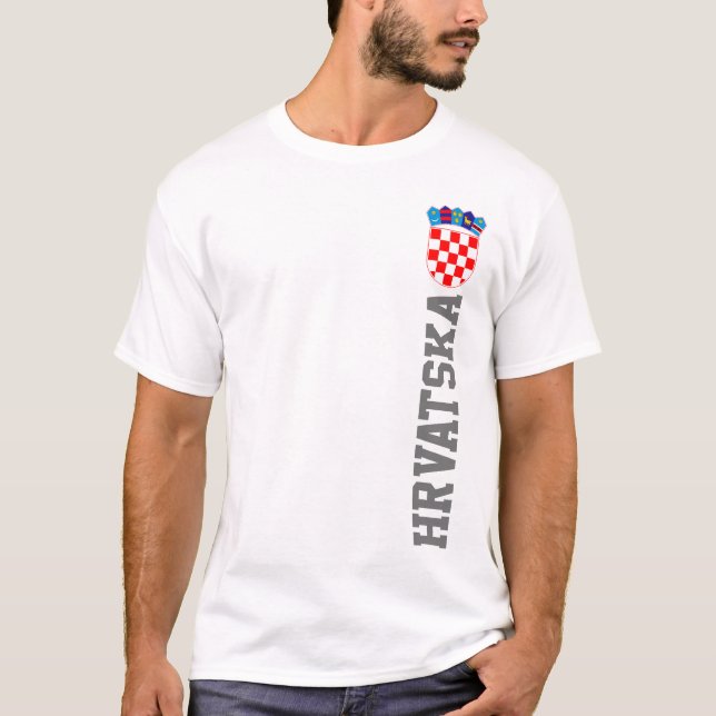 T-shirt Armoiries de la Croatie (Devant)