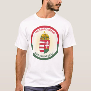 T-shirt Armoiries de la Hongrie en forme de cercle