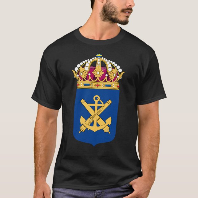 T-shirt Armoiries de la marine suédoise (Devant)