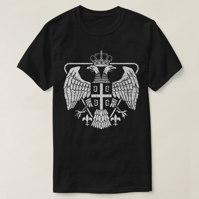T-shirt Armoiries de l'aigle serbe (Design devant)