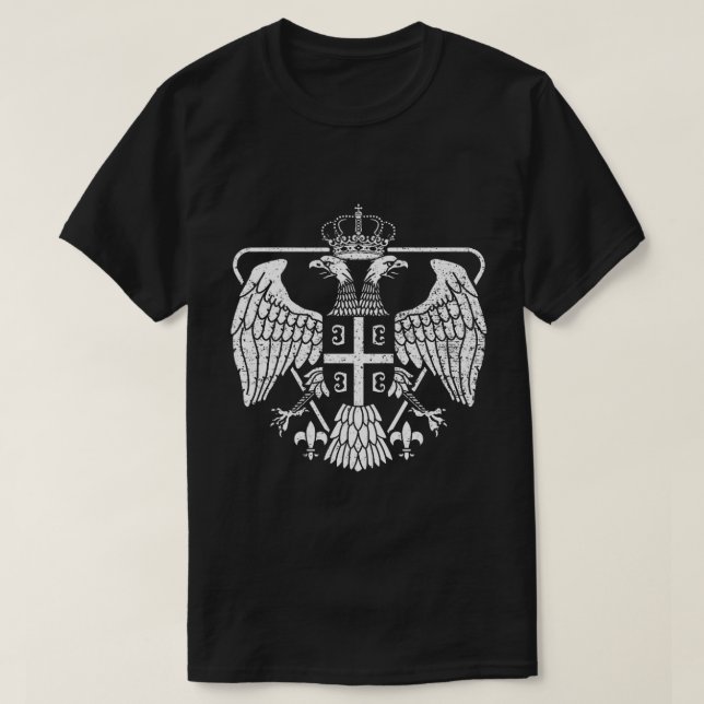 T-shirt Armoiries de l'aigle serbe (Design devant)