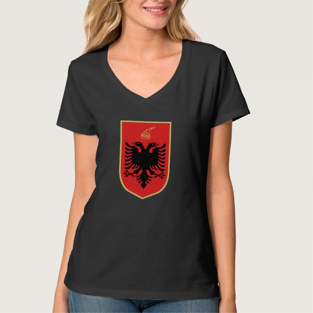 T-shirt Armoiries de l'AlbanieT-shirt (Devant)