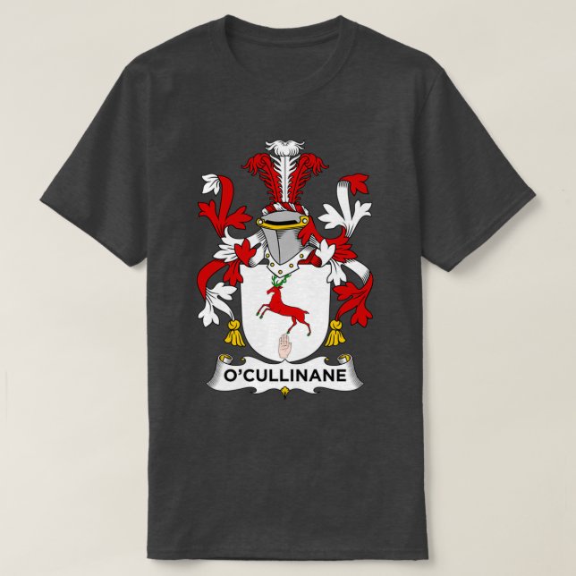 T-shirt Armoiries de l'OCullinane Crête de famille (Design devant)
