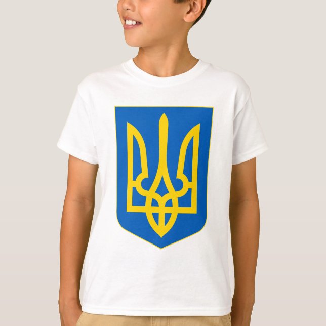 T-shirt Armoiries de l'Ukraine (Devant)