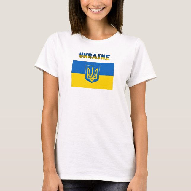 T-shirt Armoiries de l'Ukraine (Devant)