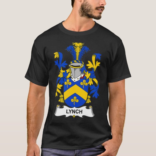 T-shirt Armoiries de Lynch Coat de famille Crest (Devant)