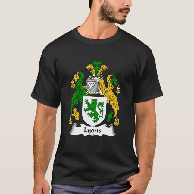 T-shirt Armoiries de Lyons Famille Crest Classic (Devant)