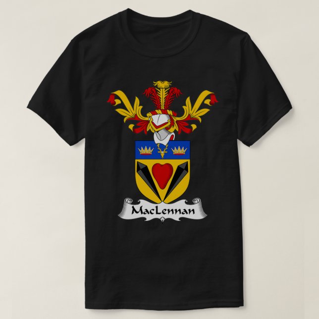 T-shirt Armoiries de MacLennan Famille Crest (Design devant)