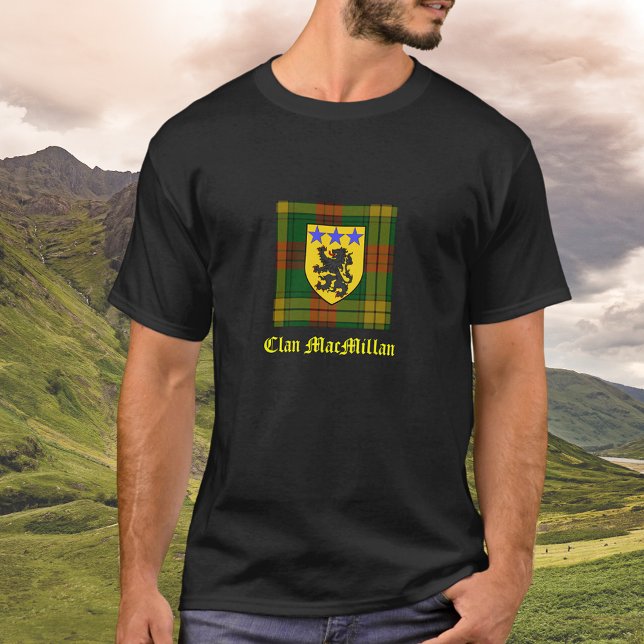 T-shirt Armoiries de MacMillan Tartan (Créateur téléchargé)