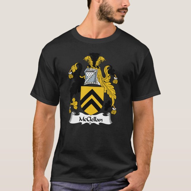 T-shirt Armoiries de McClellan Famille McClellan Crest Cla (Devant)