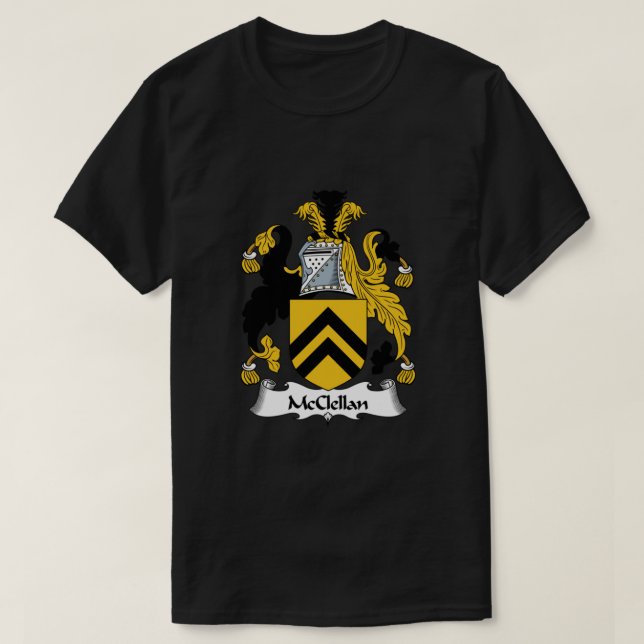 T-shirt Armoiries de McClellan McClellan Family Crest (Design devant)