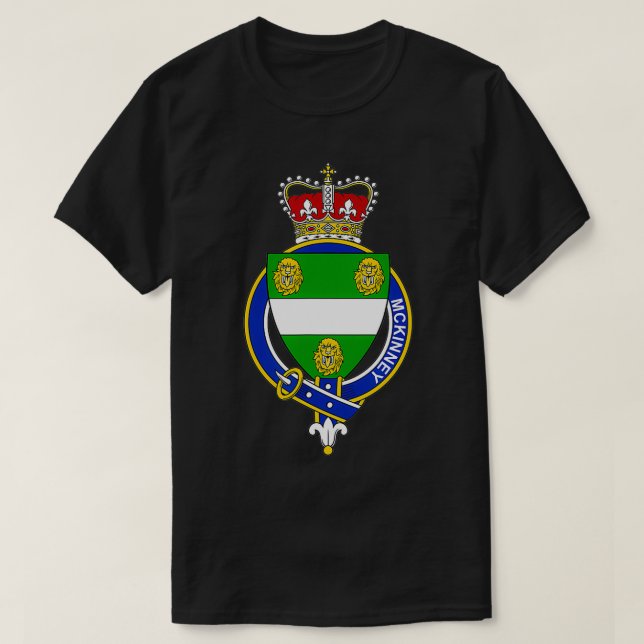 T-shirt Armoiries de McKinney Famille Crest (Design devant)