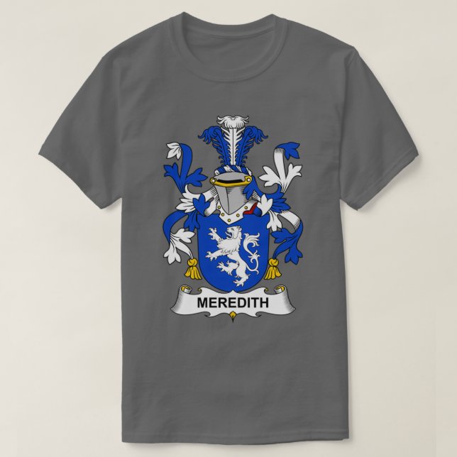T-shirt Armoiries de Meredith Famille Crest (Design devant)