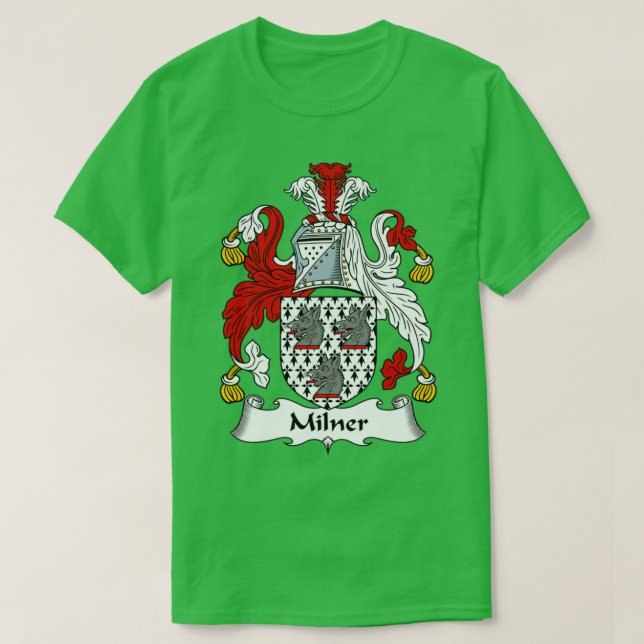 T-shirt Armoiries de Milner Crest Famille (Design devant)