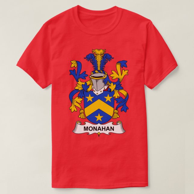 T-shirt Armoiries de Monahan Armoiries de la famille Crest (Design devant)
