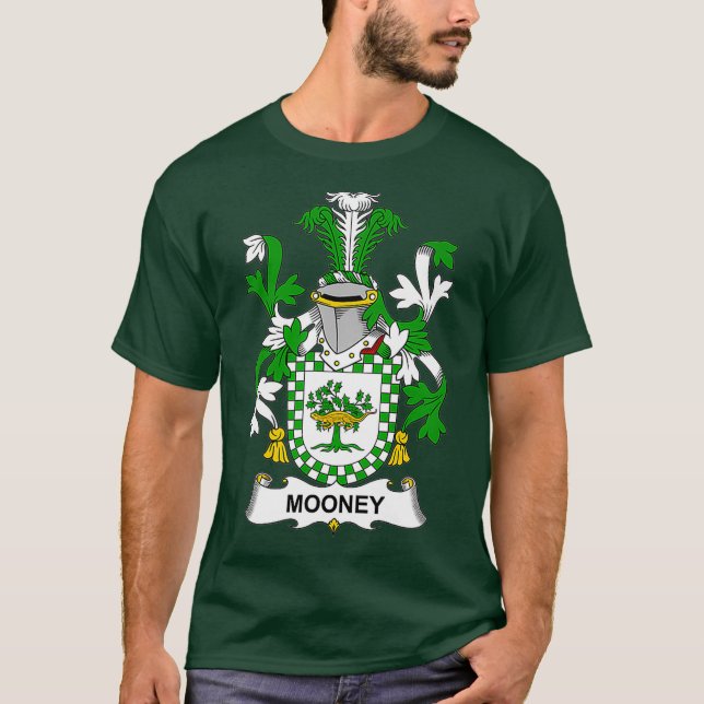 T-shirt Armoiries de Mooney Armoiries de la famille Crest (Devant)