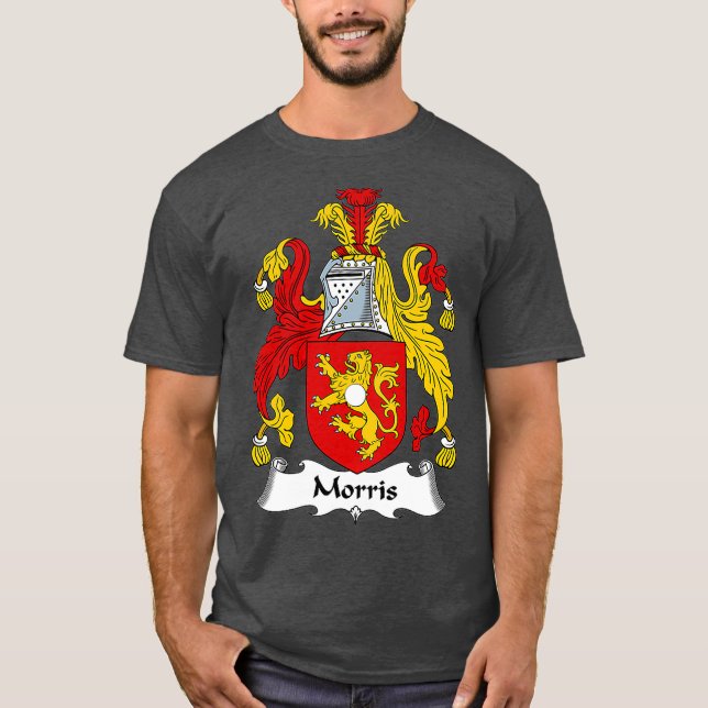 T-shirt Armoiries de Morris Armoiries de la famille Crest (Devant)
