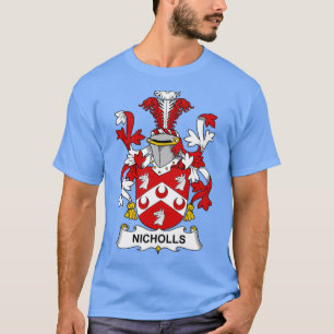 T-shirt Armoiries de Nicholls Armoiries de la famille Cres