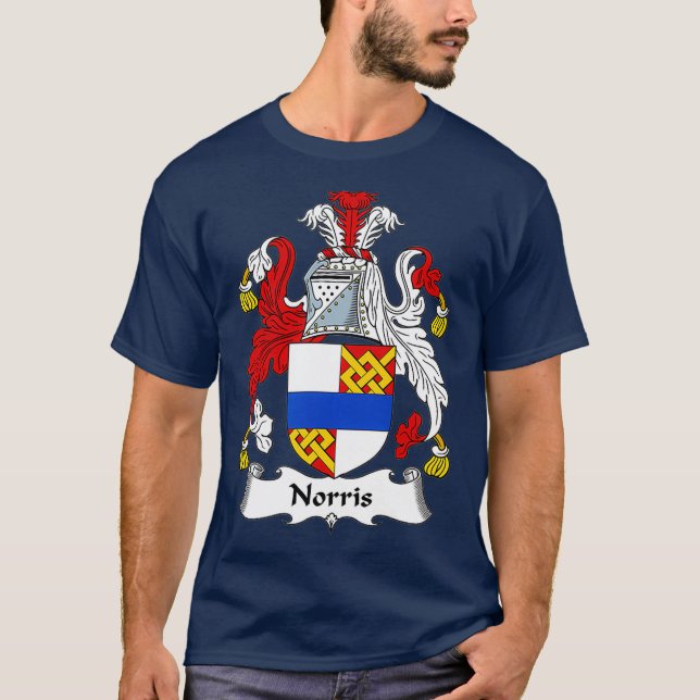 T-shirt Armoiries de Norris Armoiries de la famille Crest (Devant)