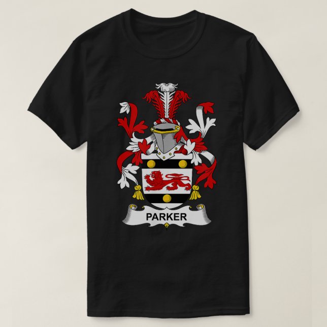 T-shirt Armoiries de Parker Armoiries de la famille Crest  (Design devant)
