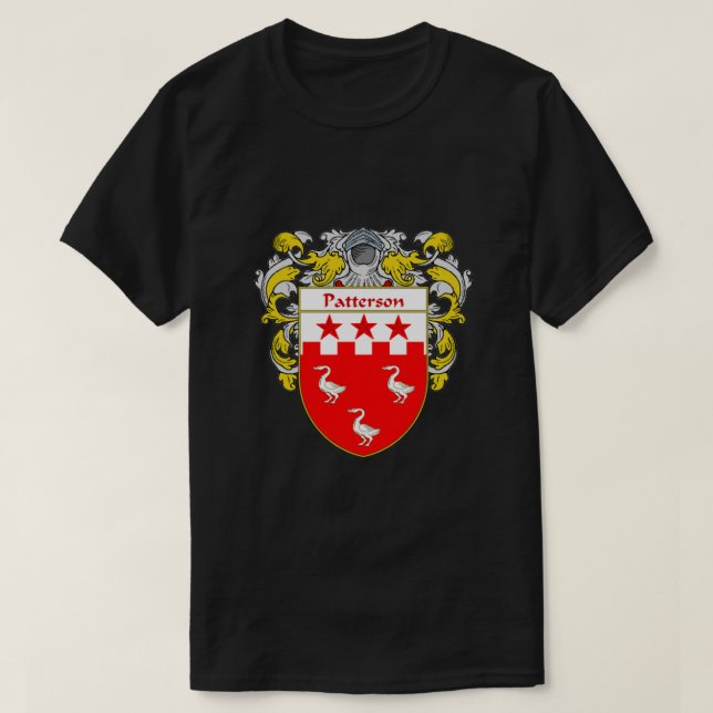 T-shirt Armoiries de Patterson Patterson Family Crest (Design devant)