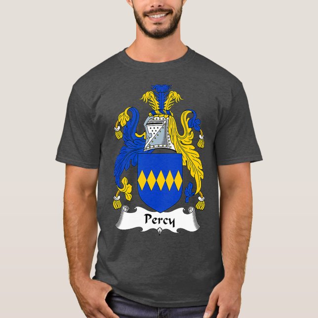 T-shirt Armoiries de Percy Armoiries de la famille Crest (Devant)