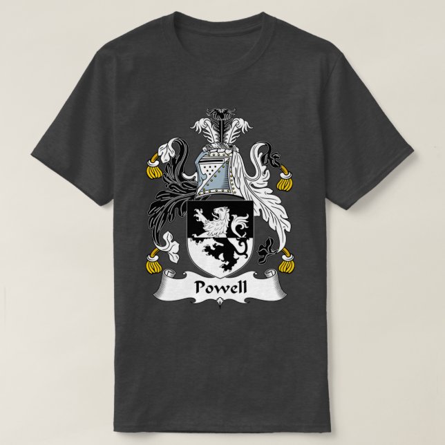 T-shirt Armoiries de Powell Crest de famille (Design devant)