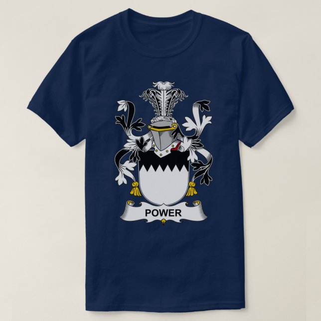T-shirt Armoiries de Power Coat Family Crest (Design devant)