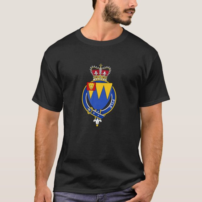 T-shirt Armoiries De Pyle - Armoiries De Famille (Devant)