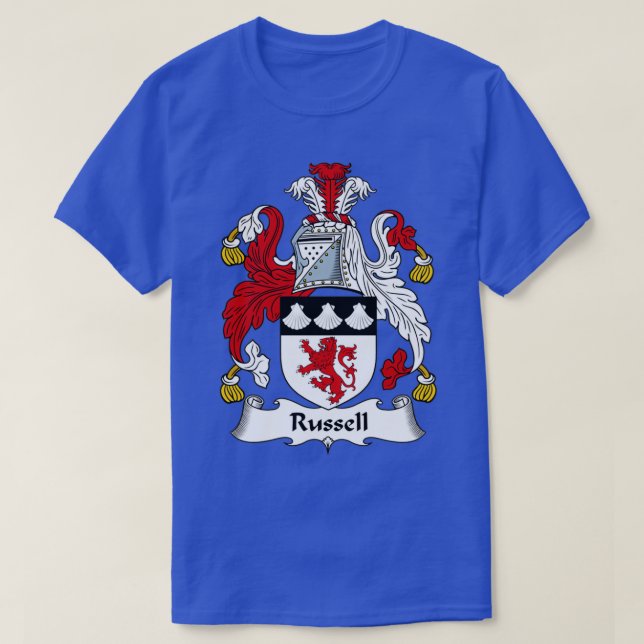 T-shirt Armoiries de Russel Armoiries de la famille (Design devant)