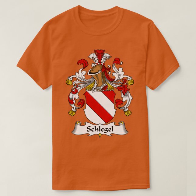 T-shirt Armoiries de Schlegel Family Crest (Design devant)