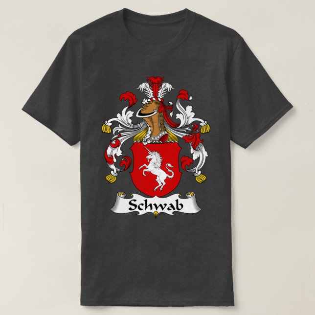 T-shirt Armoiries de Schwab Famille Crest (Design devant)