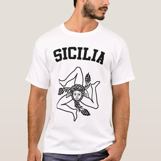T-shirt Armoiries de Sicilia (Devant)