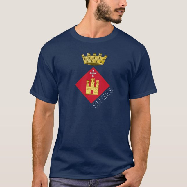 T-shirt Armoiries de Sitges (Catalogne) (Devant)