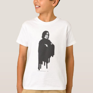 T-shirt Armoiries de Snape Severus croisées B-W