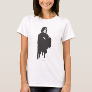 T-shirt Armoiries de Snape Severus croisées B-W