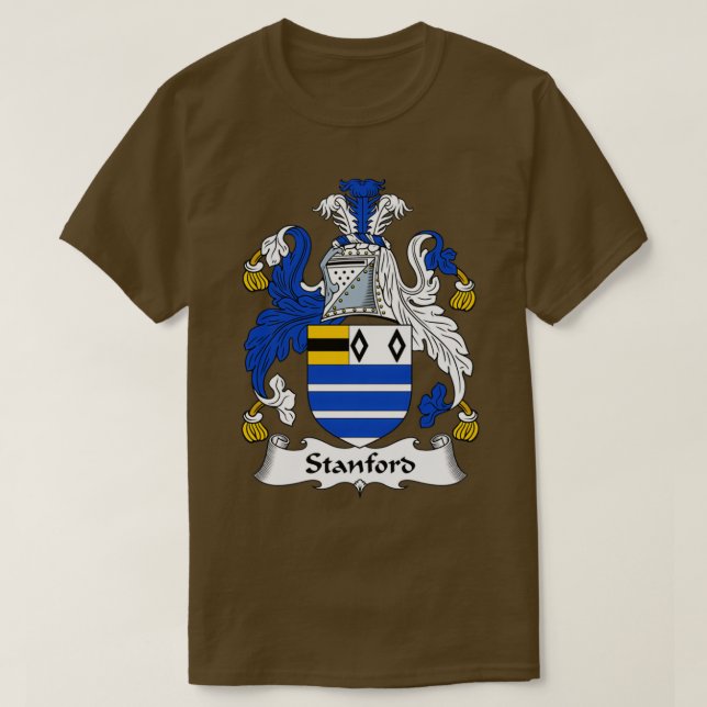 T-shirt Armoiries de Stanford Famille Crest (Design devant)