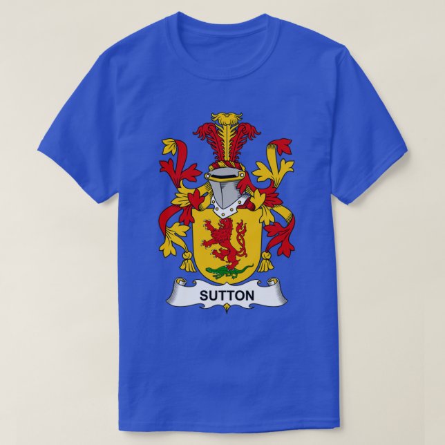T-shirt Armoiries de Sutton Family Crest 1 (Design devant)
